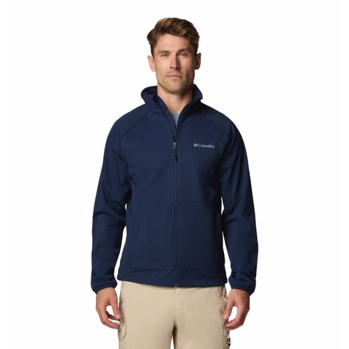 Columbia Mens Navy Omni-Heat Infinity Canyon Meadows II Softshell Water and  Wind Resistant Jacket