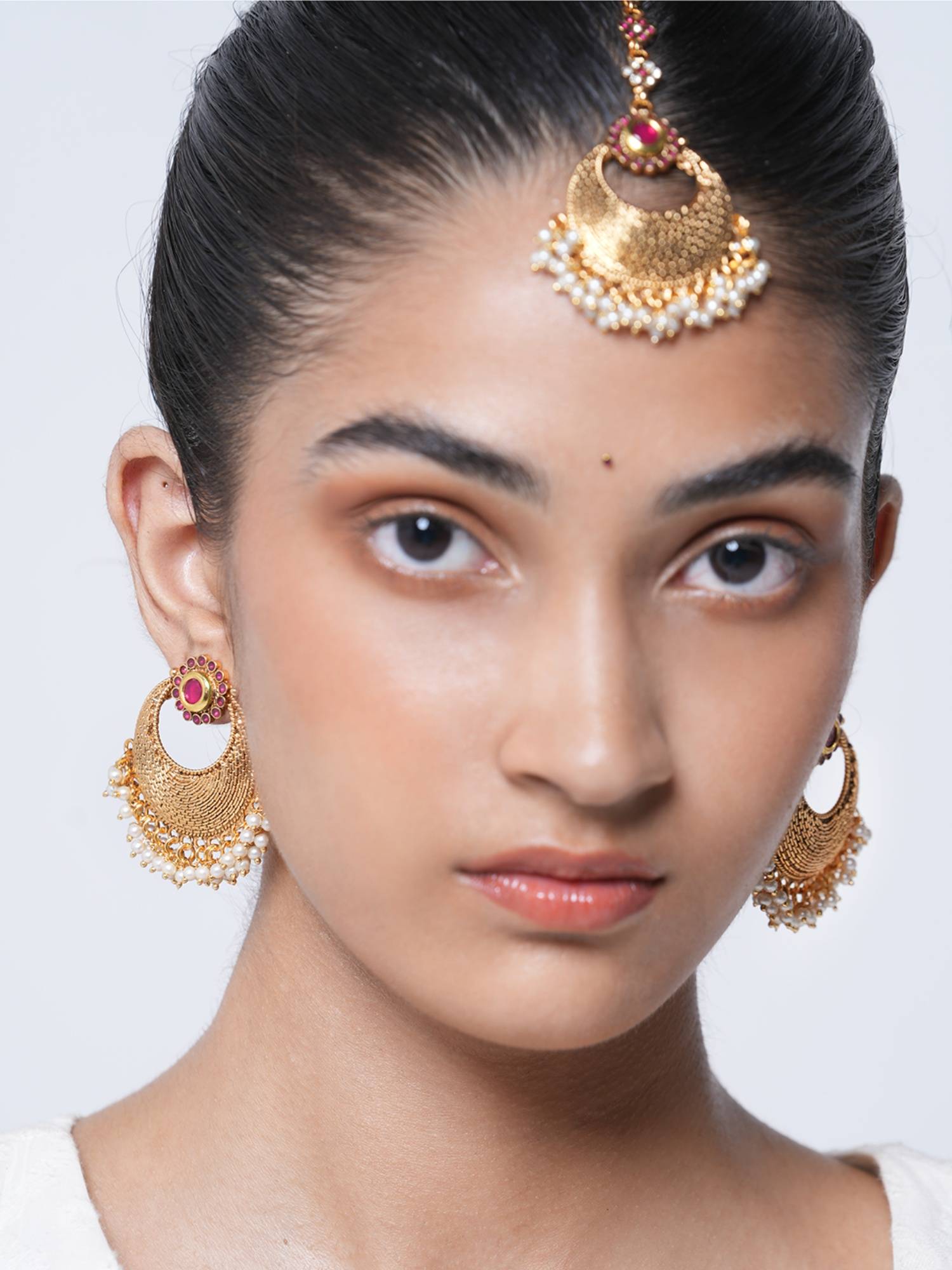 CAO JEWELLERY Pink Shiny Jewellery Set