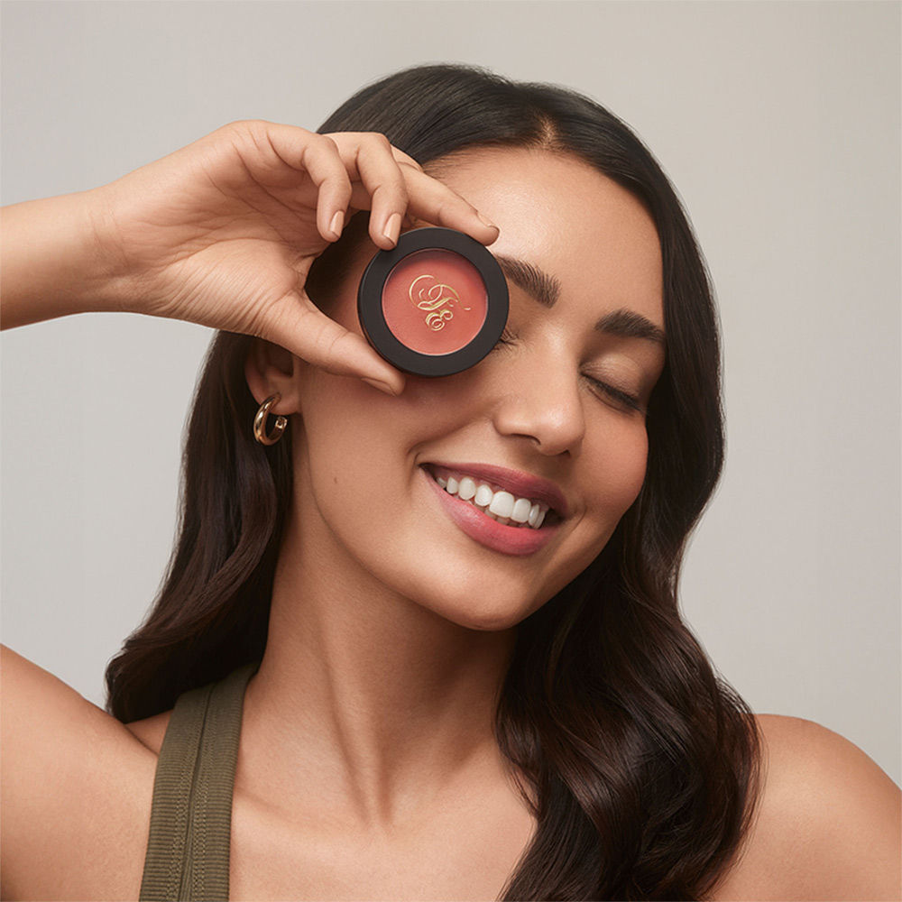 チーク Forest Essentials Noor Nikhaar Cheek Noor Nikhaar Satin Cheek Tint Gerua | Gerua | Forest Essentials