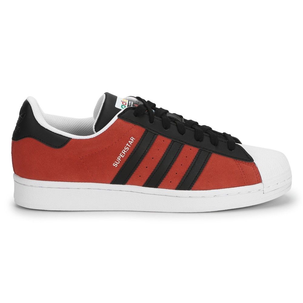 Adidas superstar suede clearance red