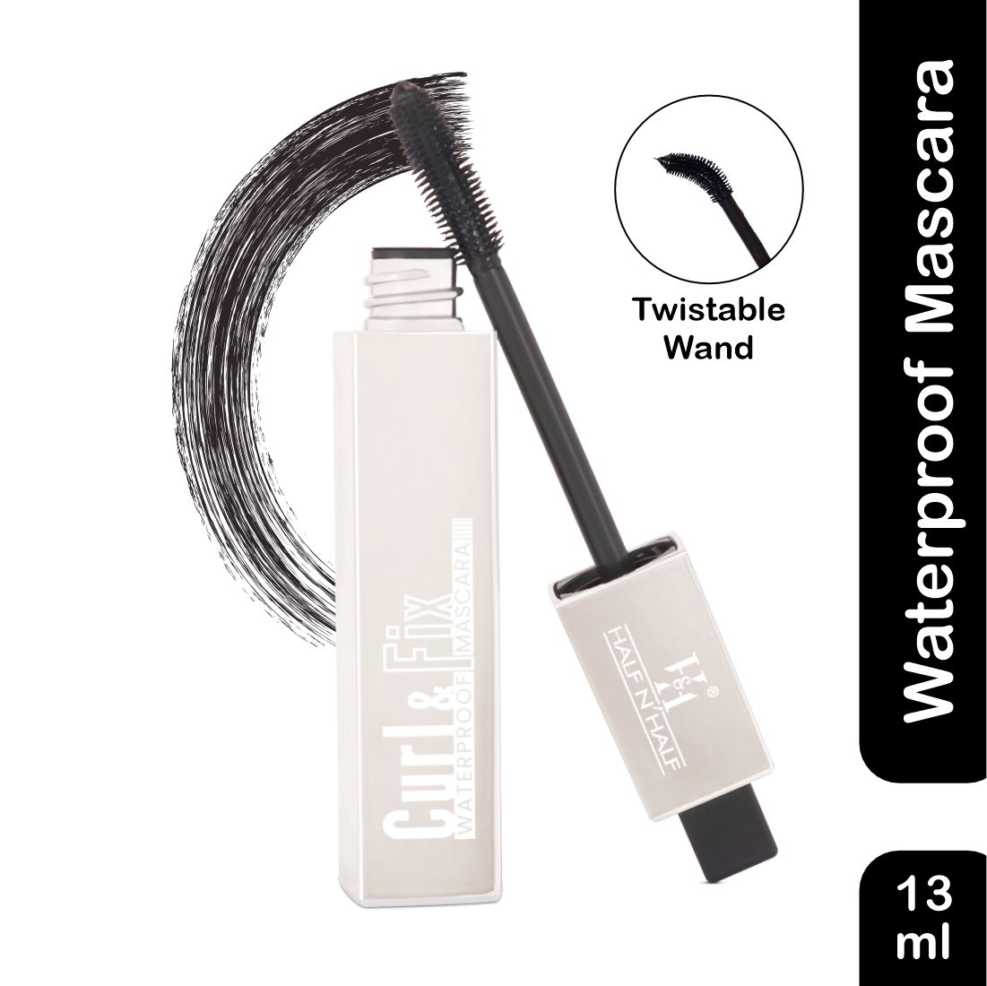 Half N Half Curl & Fix Long Lasting Waterproof Mascara