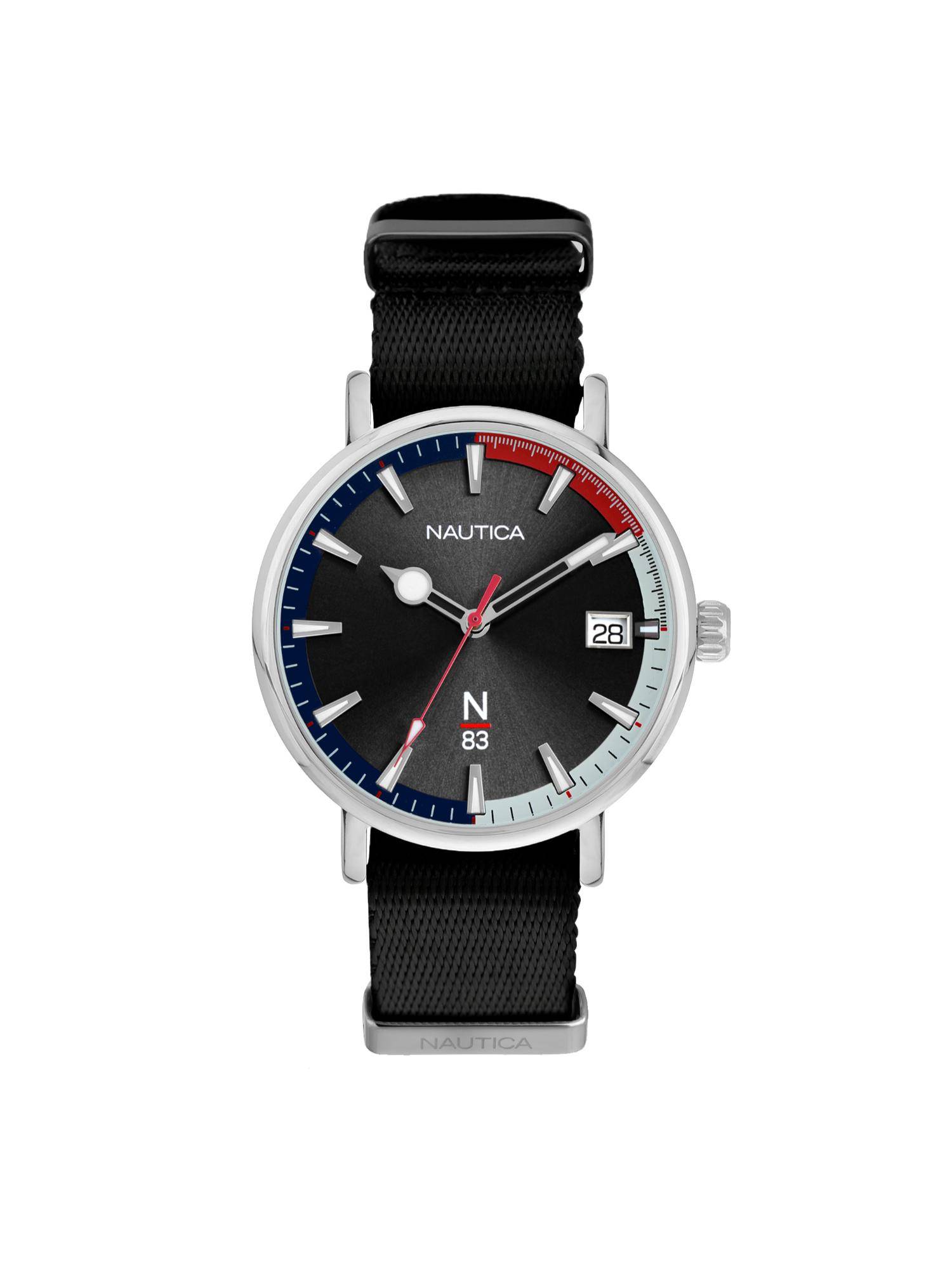 Nautica Men N83 Sporty Black Dial Analog Watch - NAPMYF303 (M)