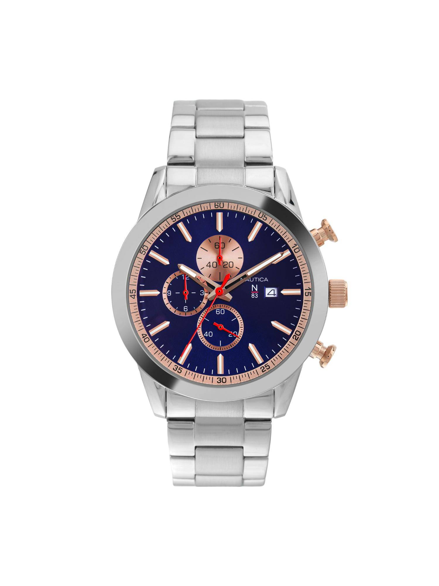 Nautica Men N83 Sporty Blue Dial Analog Watch - NAPMYF337 (M)