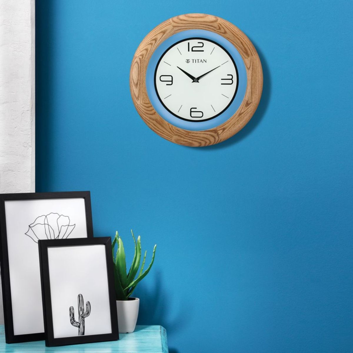 Titan wooden best sale wall clock