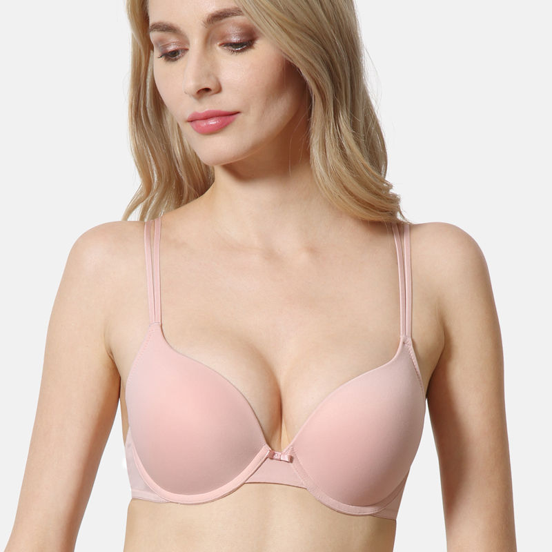 Buy Push Up Bra - Size 38/95 cm. Combo Pink & Beige Online @ ₹799 from  ShopClues