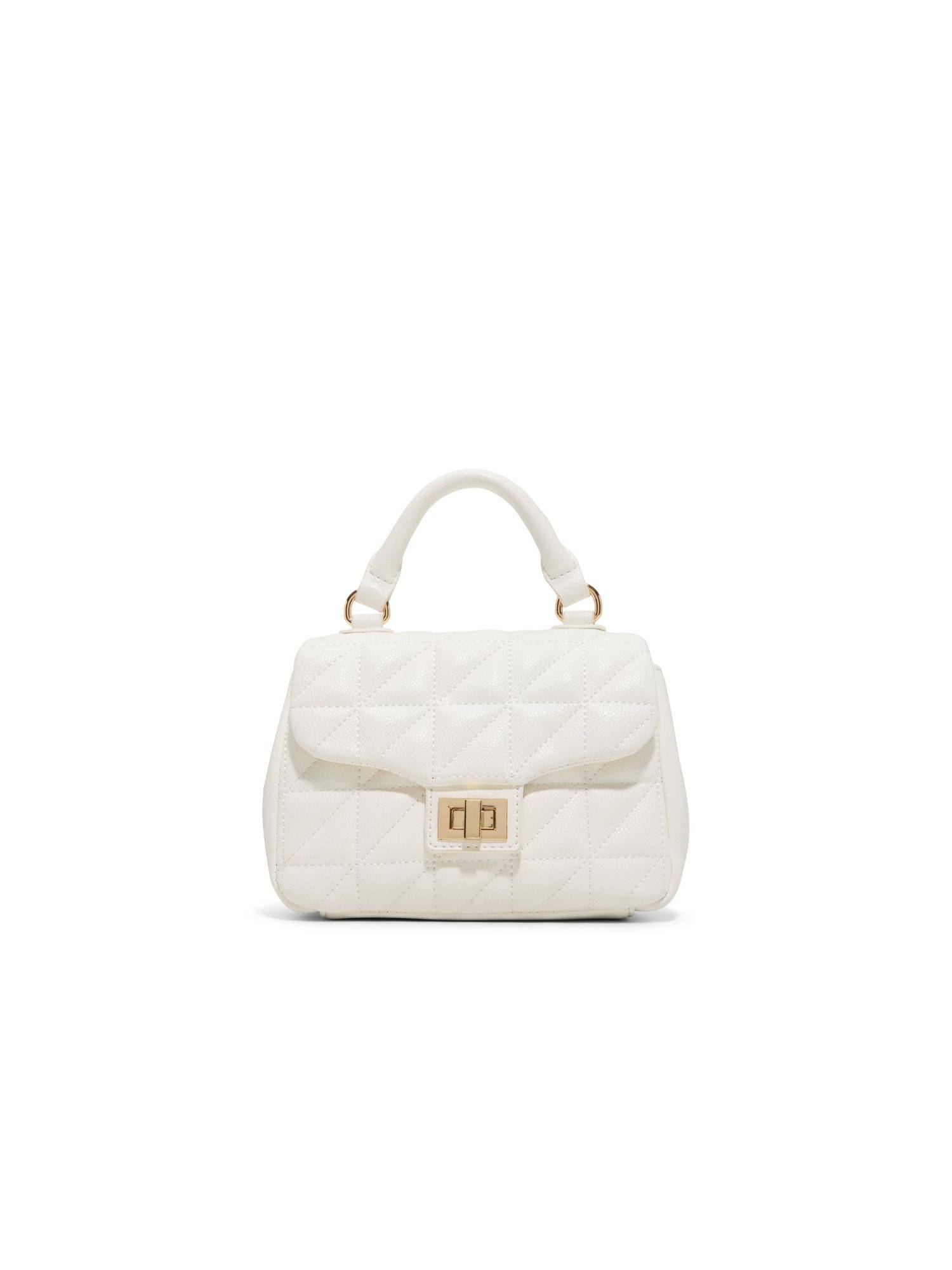 Call It Spring Rosiee Women White Top Hand Bag with Detachable Straps