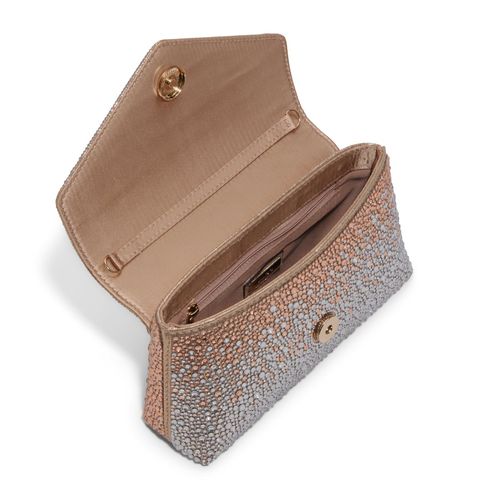 Buy Aldo Blingita Rose Gold Womens Clutch with Detachable Chain Online