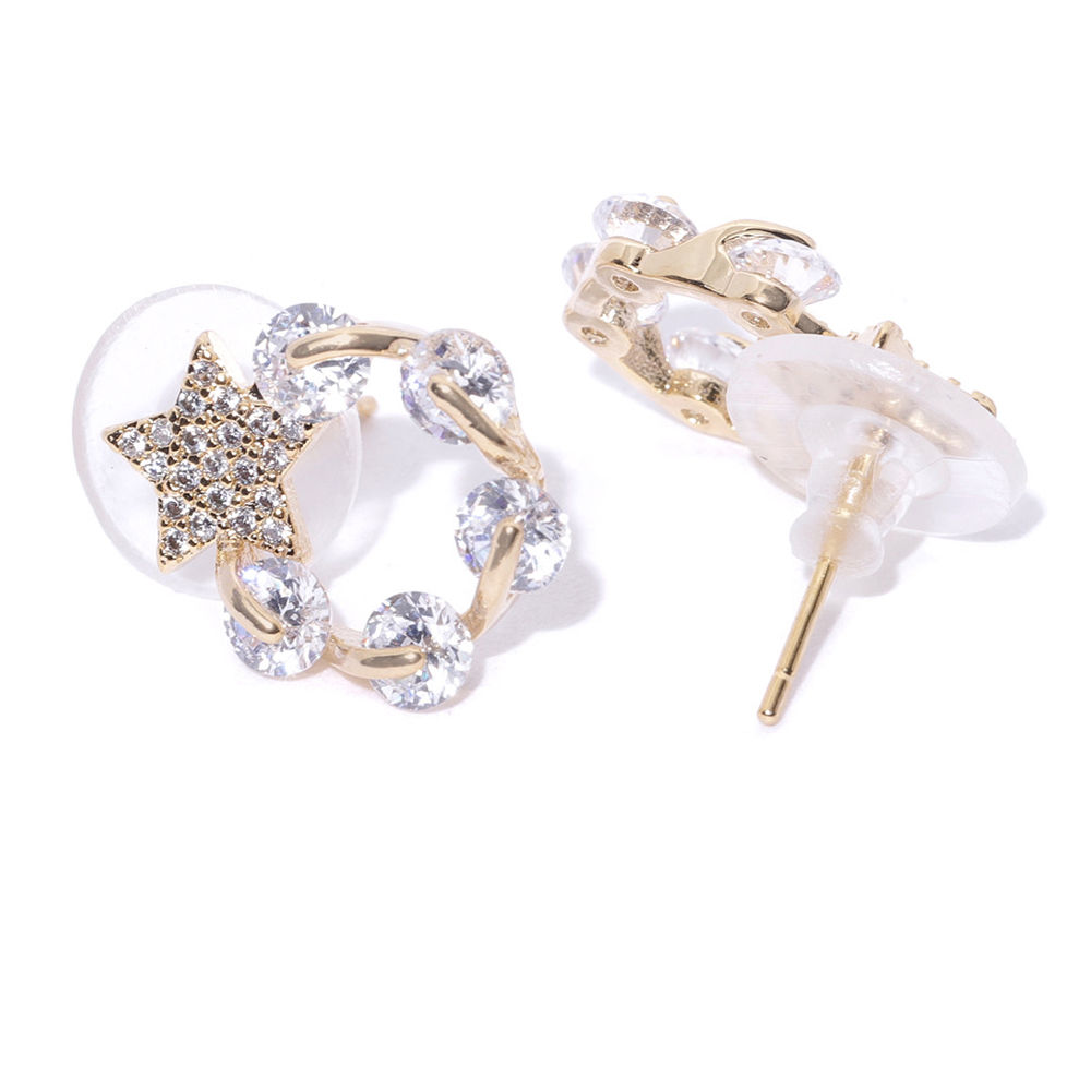 SLUYNZ Orecchini A Cerchio Con Stella In Argento 925 - 2,5 Cm, Ipoallergenici Con Panno Lucidante - 4