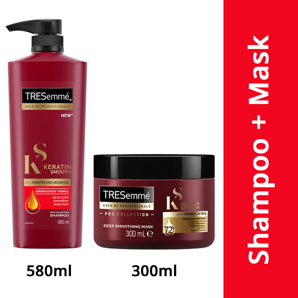 praktiserende læge klistermærke Dårlig skæbne Tresemme Keratin Shampoo + Mask Combo: Buy Tresemme Keratin Shampoo + Mask  Combo Online at Best Price in India | Nykaa