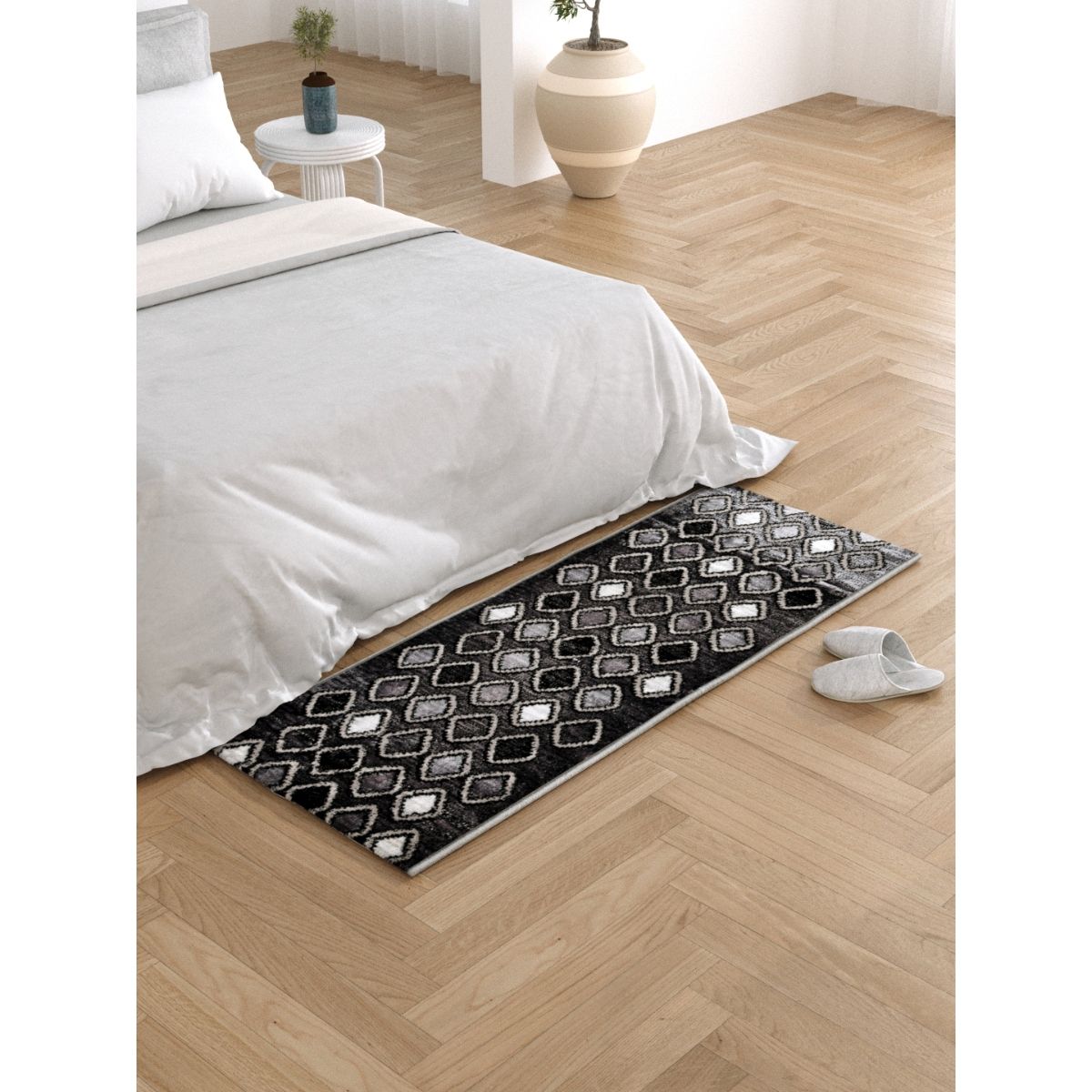 Buy The Home Story Bedside Runner Carpet Rug with Anti Skid Backing 57