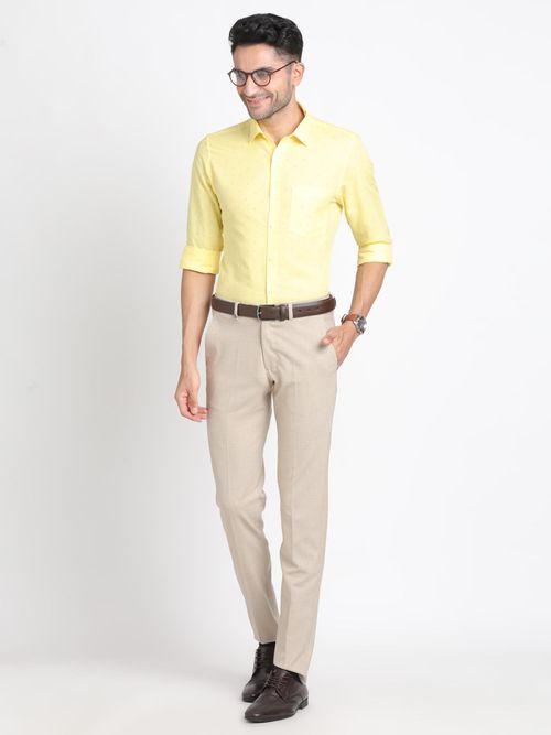 Beige Pants Yellow Shirt Khaki Pants Buy Turtle Men Cotton Linen