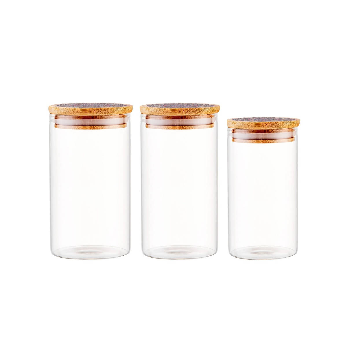 The Better Home Borosilicate Jar Set (Pack of 3) LP081-B