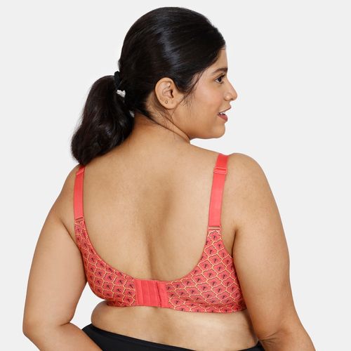 Buy Zivame True Curv Zellij Dreams Lightly Lined Non Wired 3/4th Coverage  Super Support Bra - Plume at Rs.717 online