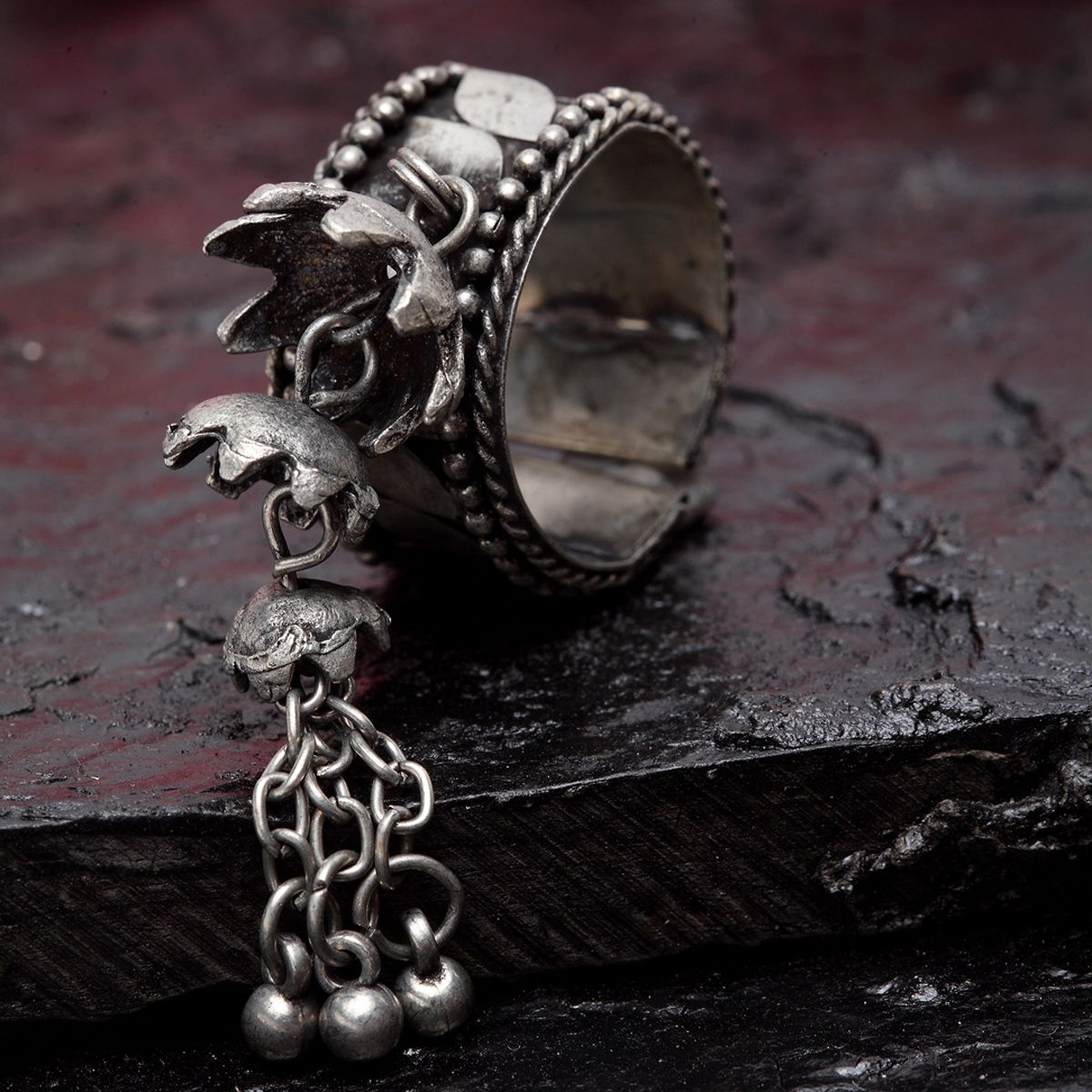 Bird Oxidised Silver Adjustable Ghungroo Finger Ring | FashionCrab.com |  Jewelry online shopping, Bold statement jewelry, Silver