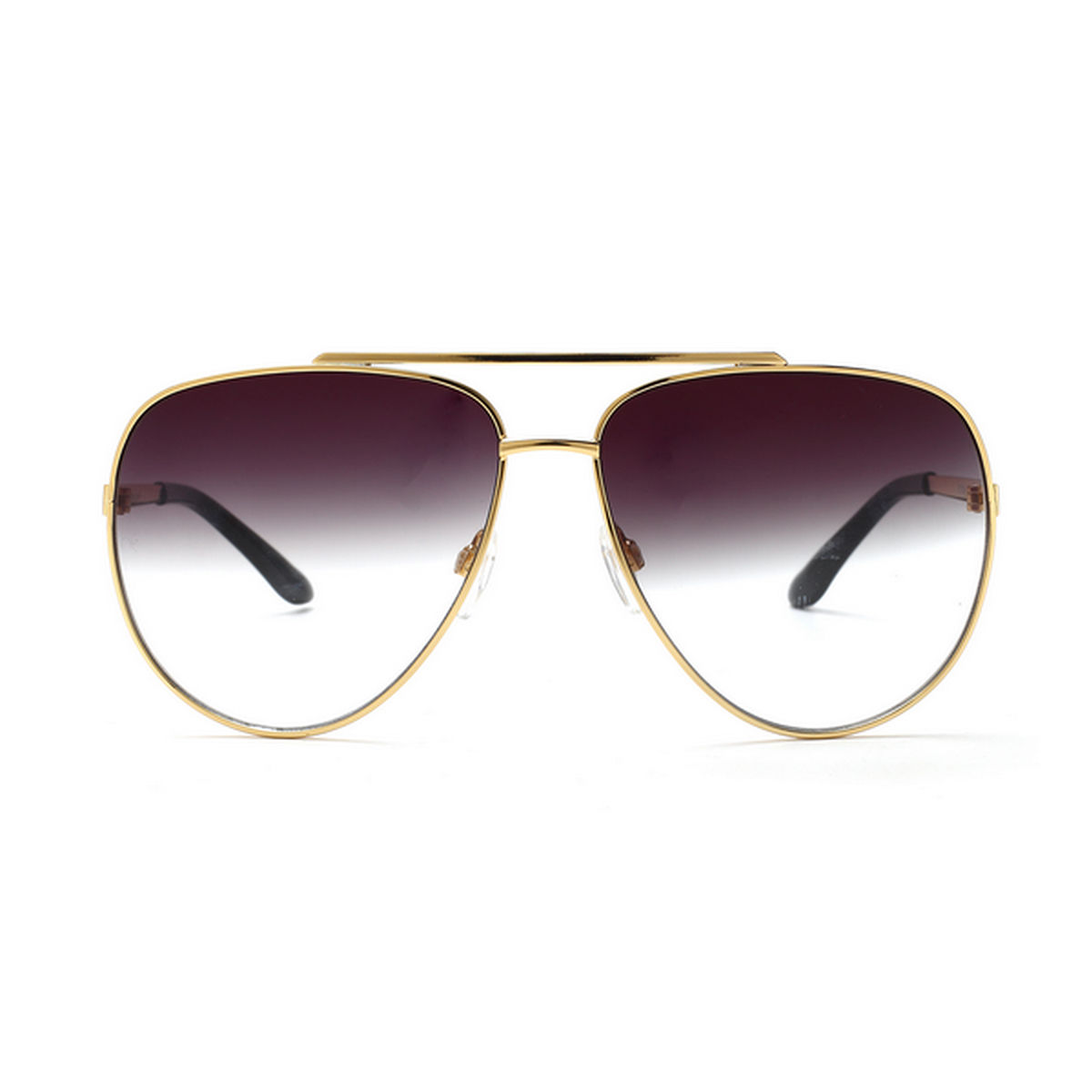 Aviator sunglasses black 2024 lens gold frame