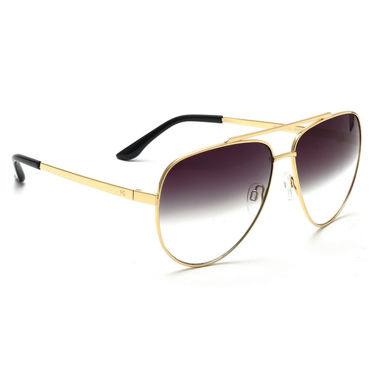 Black lens gold outlet frame aviator