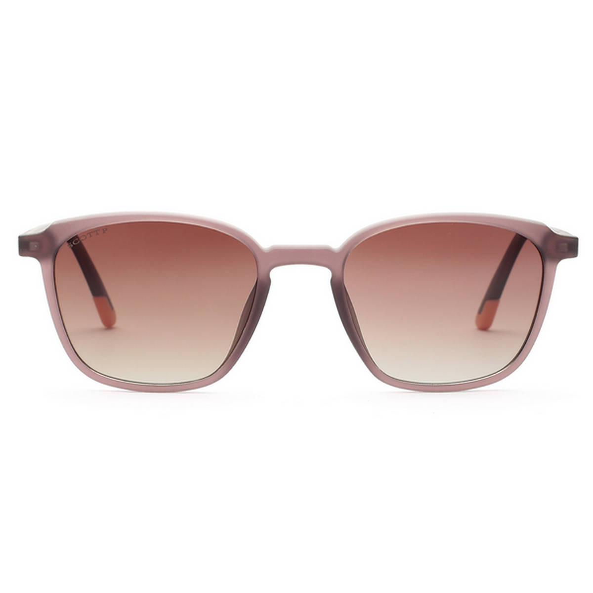 French Connection Brown Gradient Lens Square Sunglass Full Rim Crystal Brown Frame (49)