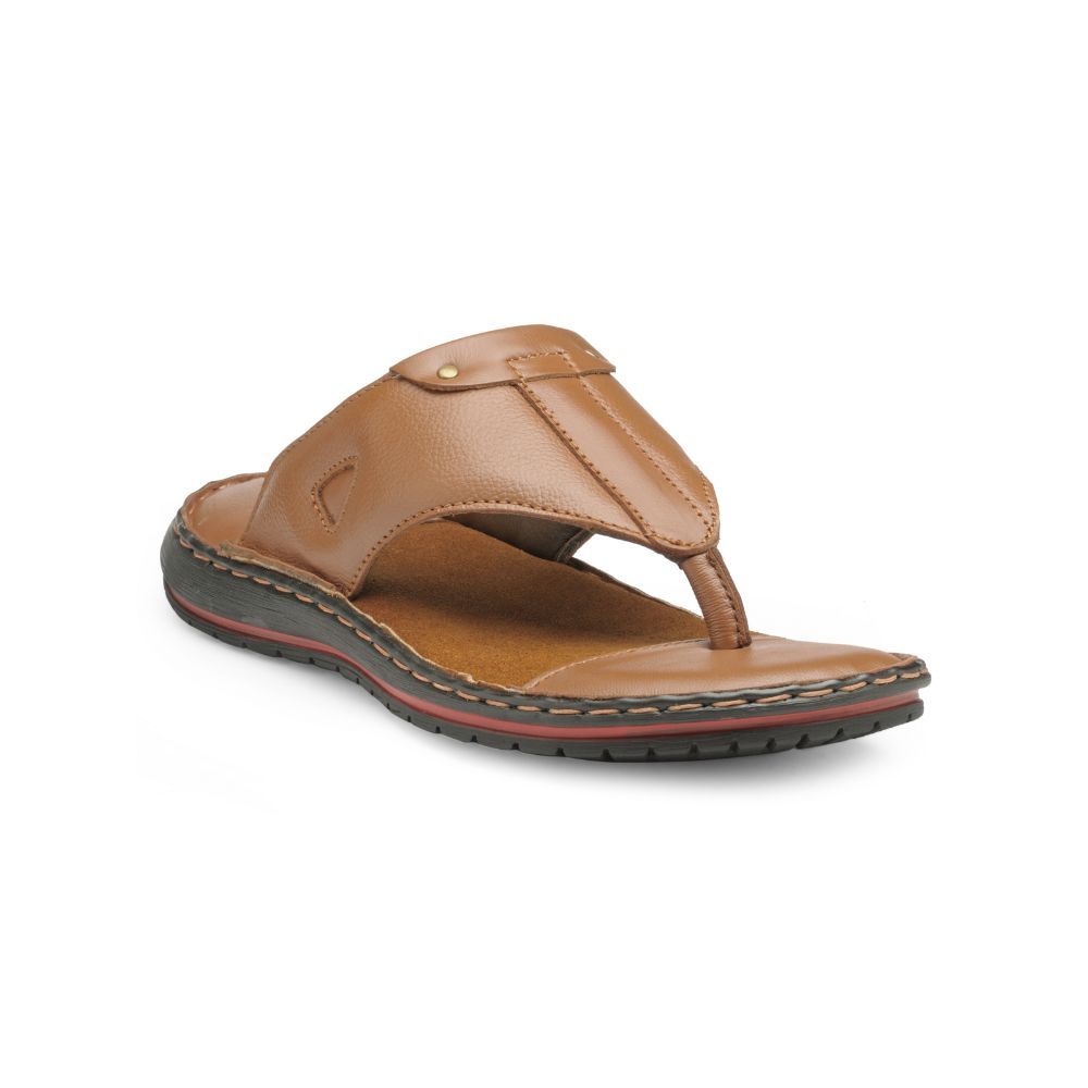 Teakwood leather sandals top
