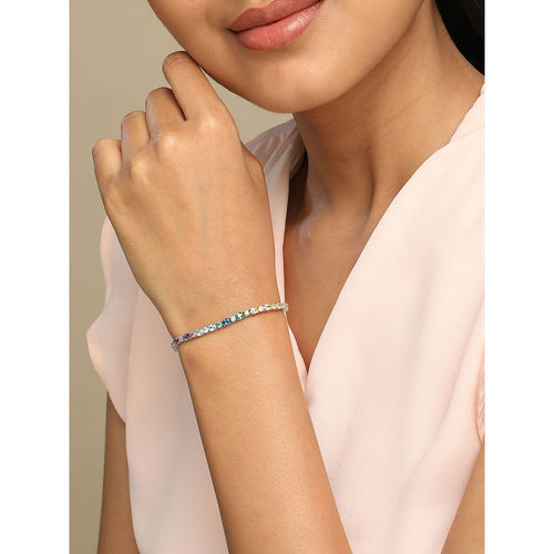 Diamond Bracelet Designs Pure Silver Bracelet For Womens Tanishq