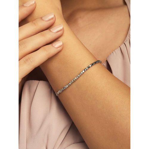 Buy Mia by Tanishq Hexa Shine Silver Bracelet Online
