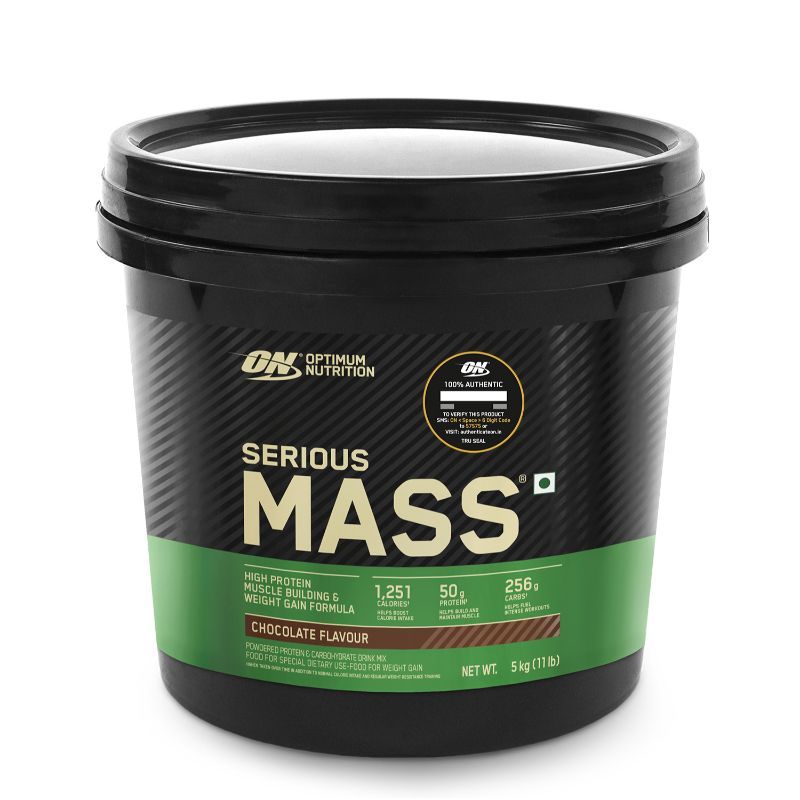 Optimum Nutrition (ON) Serious Mass Gainer, High Protein High Calorie Weight Gainer - Chocolate