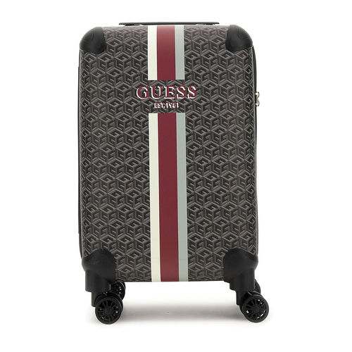 Guess Grey Printed Trolley Bag