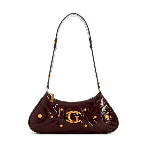Guess Brown Self Design Shoulder Bag