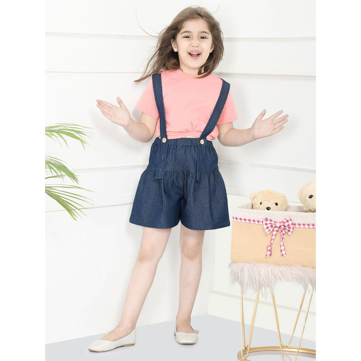 Buy Lion Jacquard Suspender Skirt  Top Set Online at Best Prices in India   JioMart