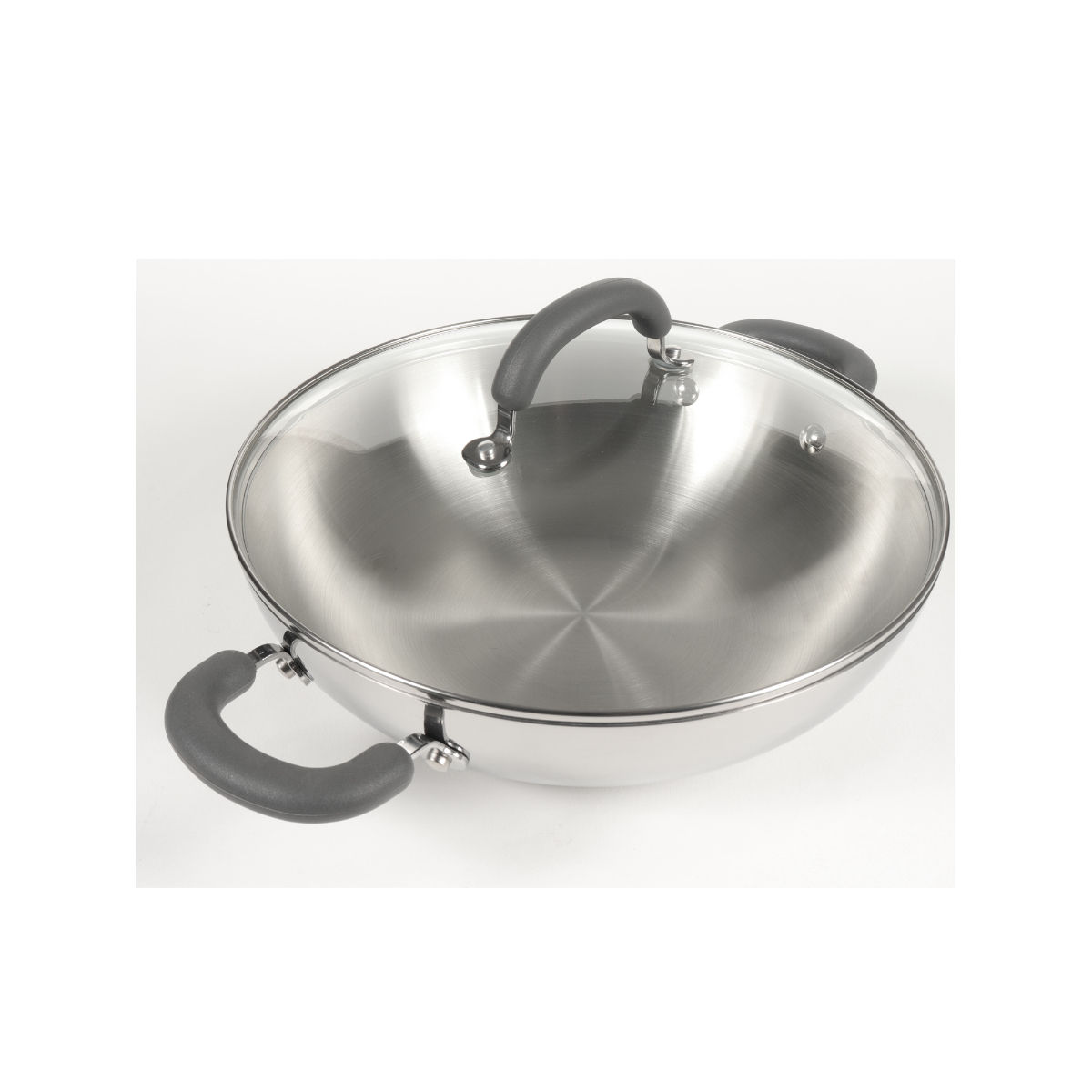 Meyer Trivantage Stainless Steel Triply Cookware Kadai/Wok With Lid