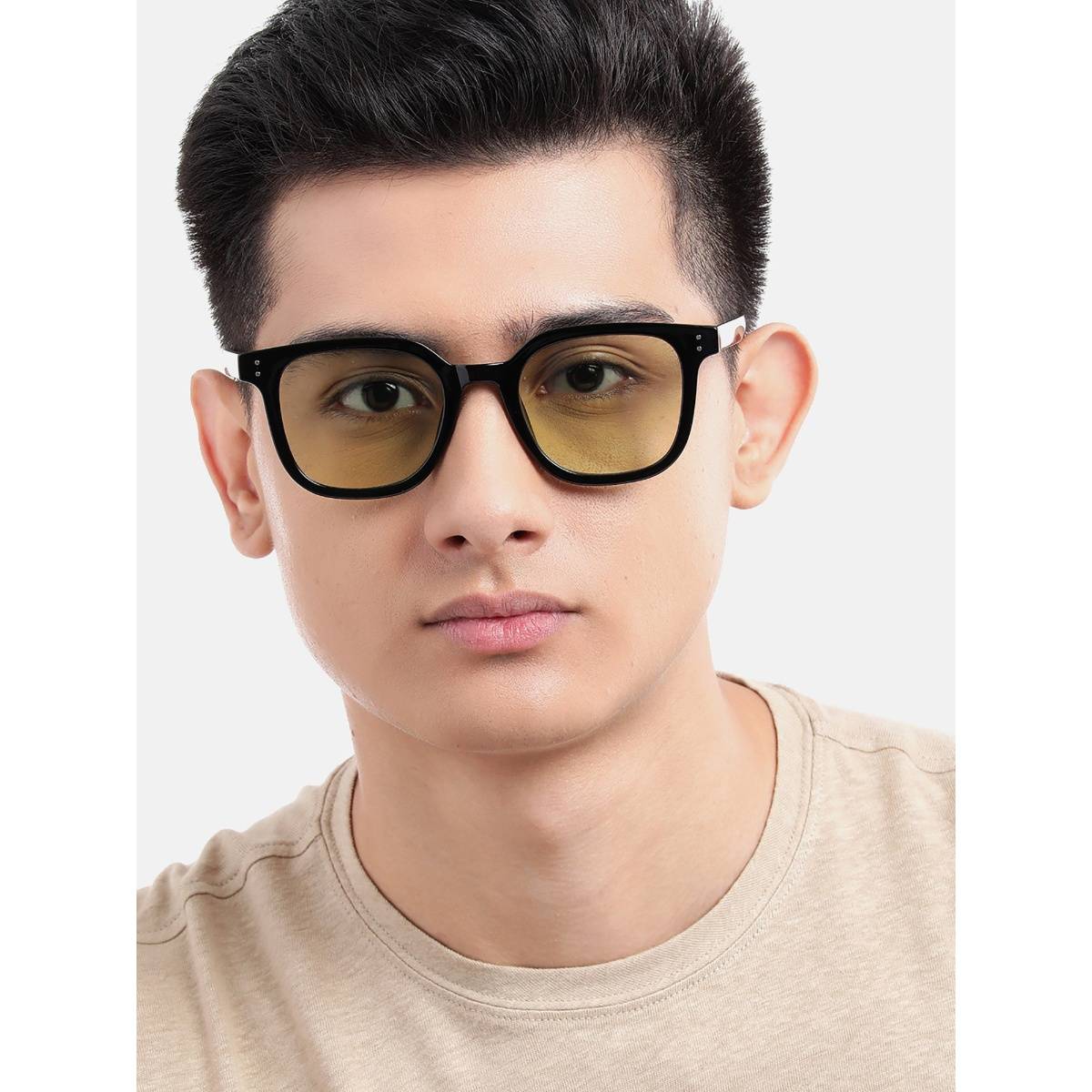 Carlton London Black Toned with Uv Protected Lens Rectangle Sunglasses (CLSU438)