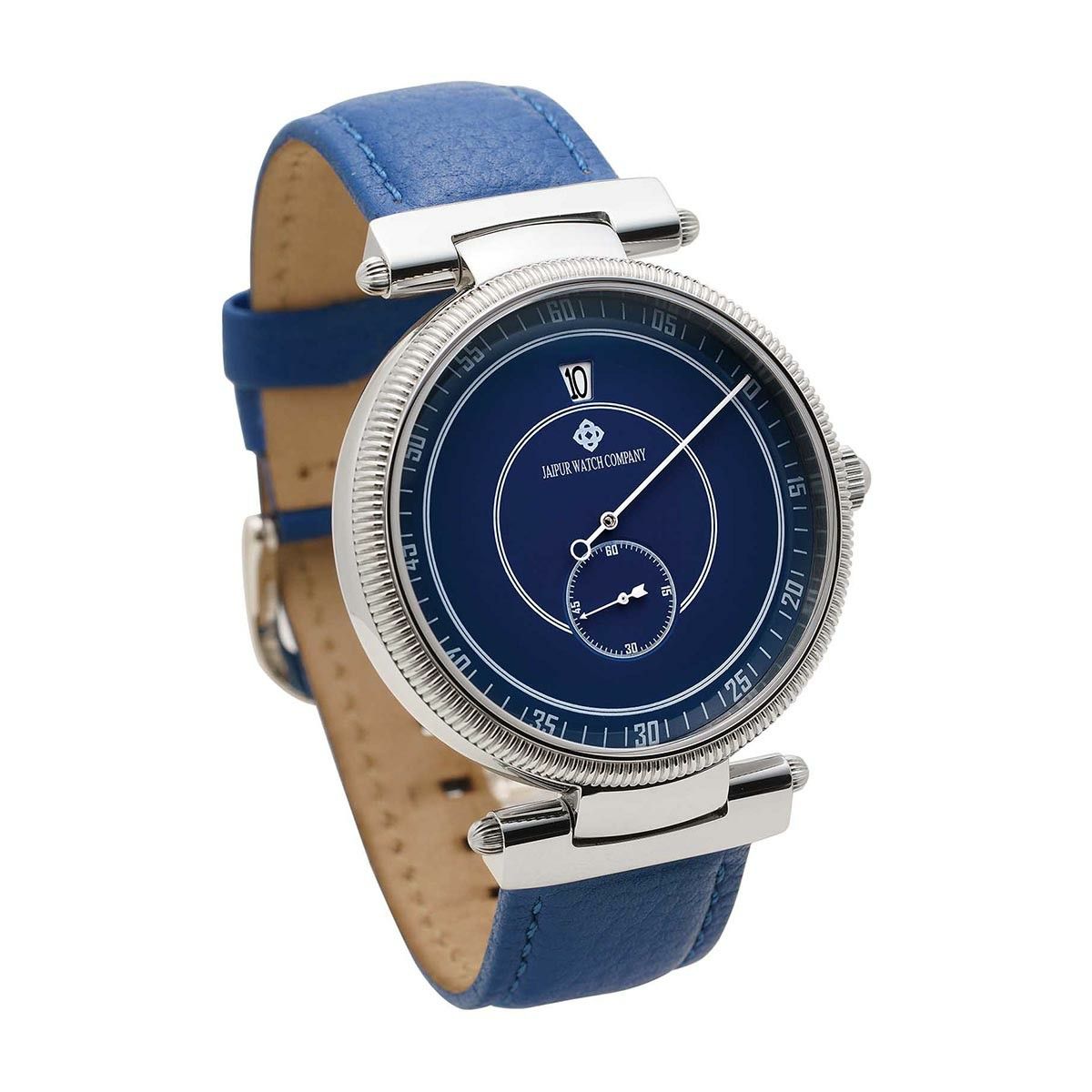 Buy Jaipur Watch Company Jumping Hour Watch Blue 46mm Online