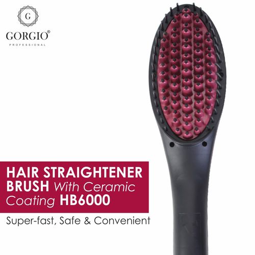 Buy Gorgio Professional Hair Straightener Brush With Ceramic