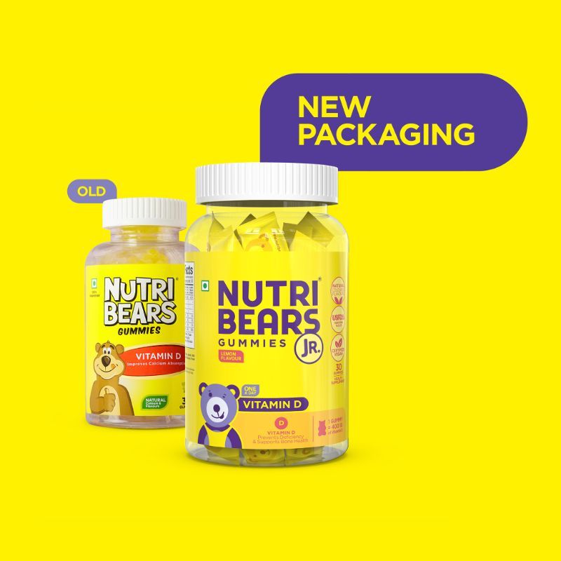 Nutribears Vitamin D Gummies For Kids And Teens, Enhances Calcium