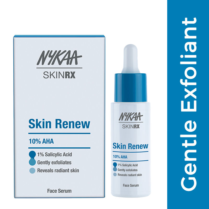 Nykaa SKINRX 10% AHA + 1% BHA Peeling Solution (Gentle Exfoliant) for Renewed, Even & Clear Skin)