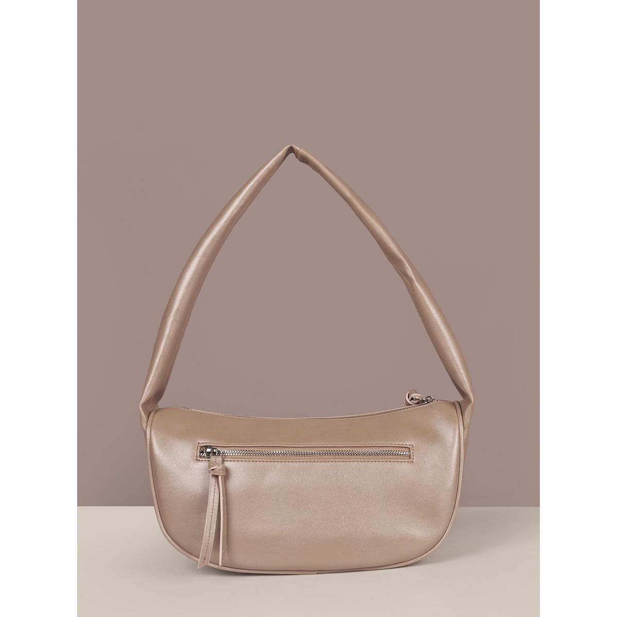 Buy The House Of Ganges Cushy Vegan Leather Shoulder Bag - Rose Gold (M ...