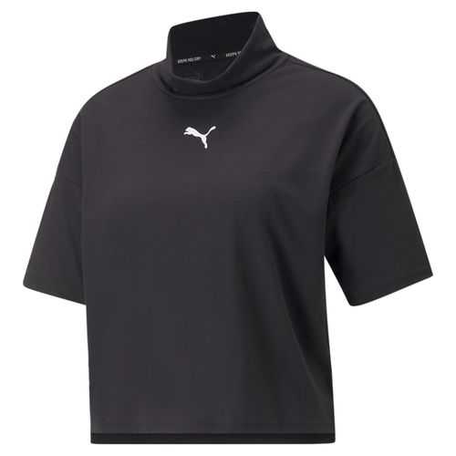 Puma Open Road High Neck Women Black T-Shirts (XS)