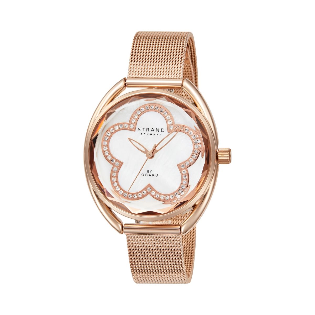 Rose Gold Strand By Obaku Review Buy Strand By Obaku Rose Rose Analog White  Oval Dial Womens Watch