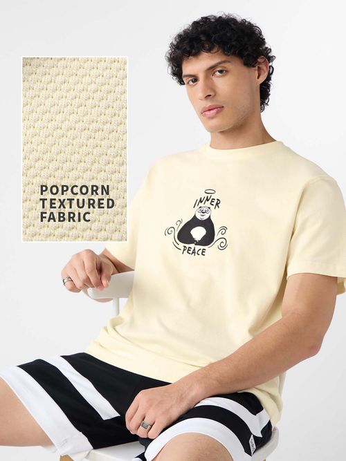 The Souled Store Official Kung Fu Panda Peace Men T-shirt