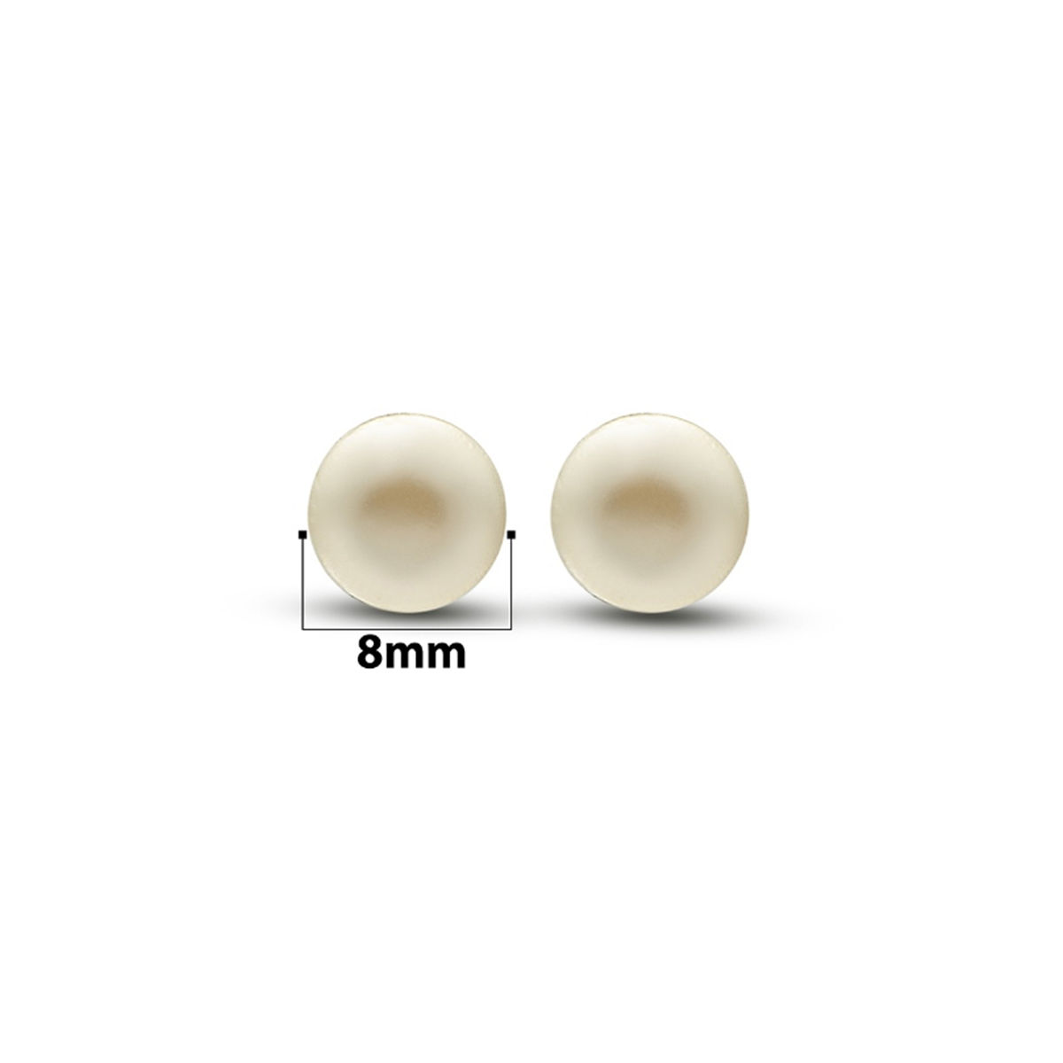 Buy Ruby Raang Cream Pearl Studs Online  Aza Fashions