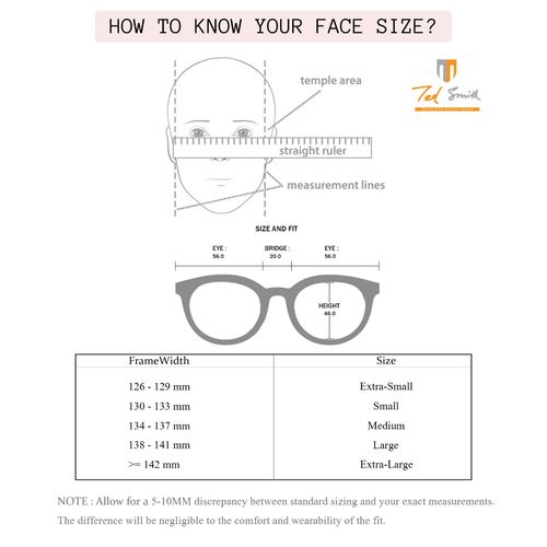 Buy TED SMITH Full Rim Aviator Computer Glasses Frame for Men