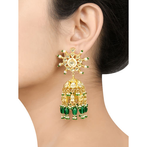 Tribe By Amrapali Silver Gold Plated Apsara Green White Glass Fish Jhumka Earrings Buy Tribe By Amrapali Silver Gold Plated Apsara Green White Glass Fish Jhumka Earrings Online At Best Price In While everyone is wearing gold, silver and other such common earrings for women, you can try something different to stand out from the crowd.