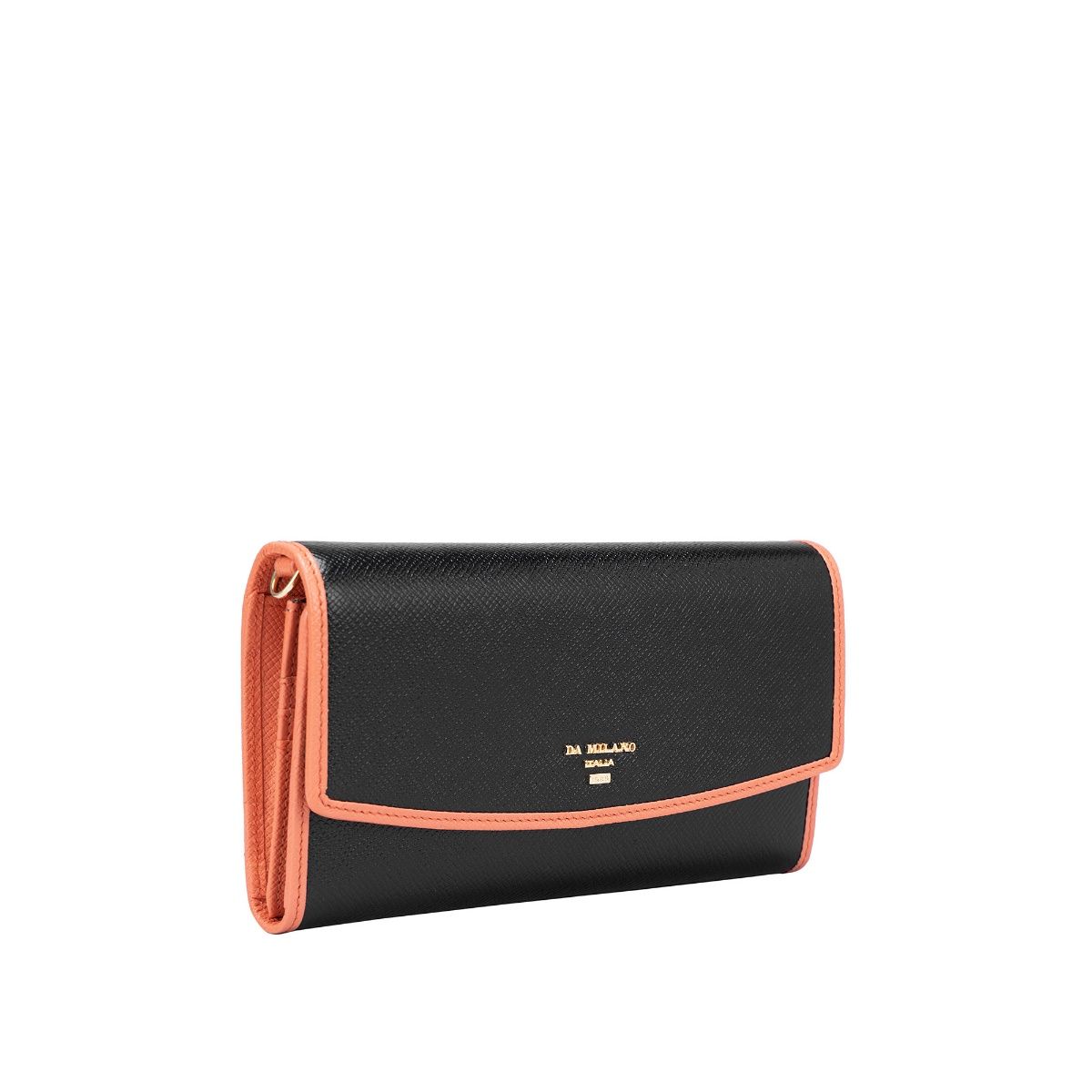 Buy Da Milano Genuine Leather Black Ladies Sling Bag Online