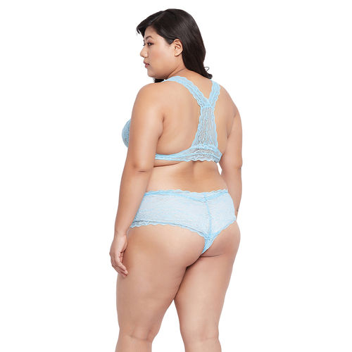 Buy Secrets By ZeroKaata Plus Size Women Self-design Lace Lingerie