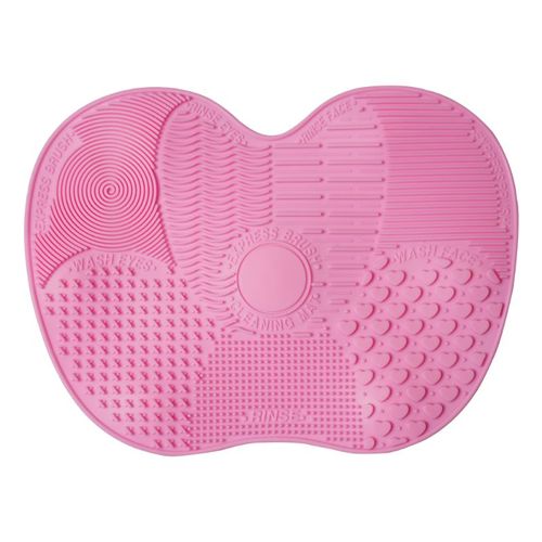 Pink Makeup Brush Cleaning Mat