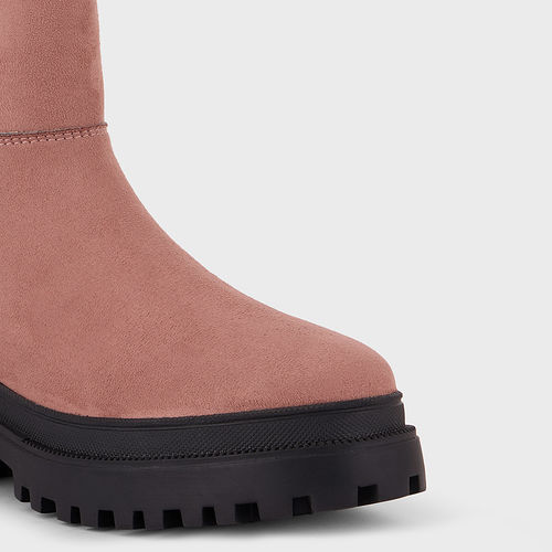 Buy Twenty Dresses by Nykaa Fashion Nude Pink Suede Round Toe High