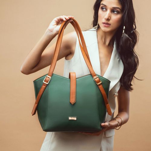 Buy Strokes by Namrata Mehta Emerald Elegance Elara Shoulder Bag