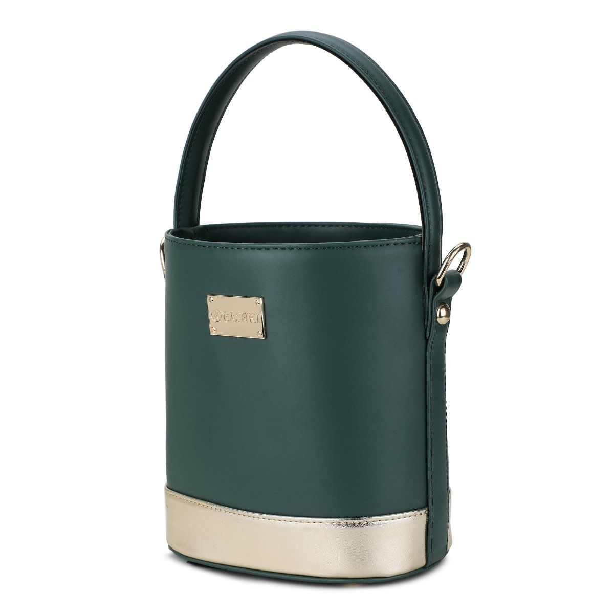 Brookki Resin Chain Mini Bucket Bag Dk-Green main image 1