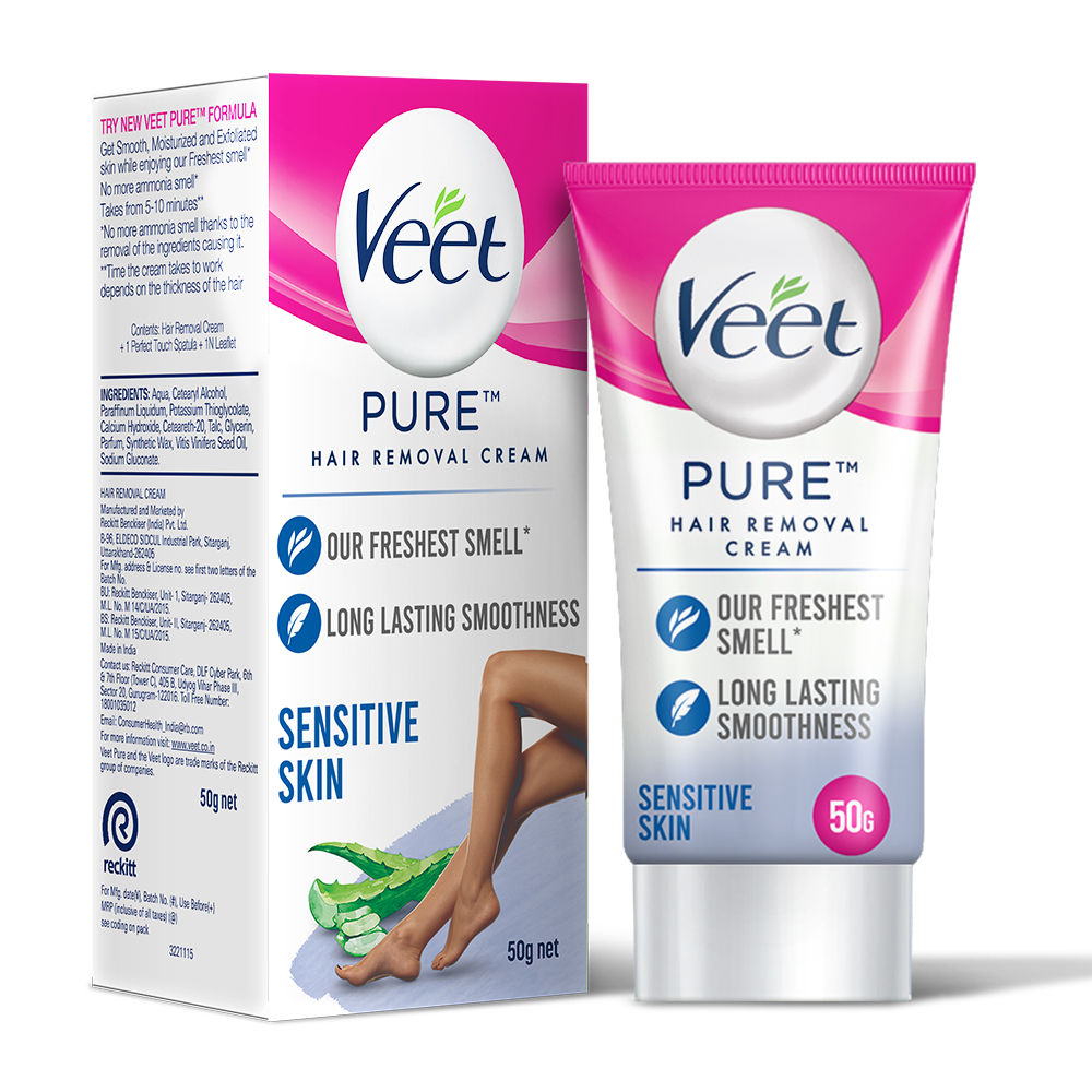 Veet Full Body Waxing Strips Kit 20 Strips  Veet Pure Hair Removal Cream  Dry Skin  50g  Amazonin Health  Personal Care