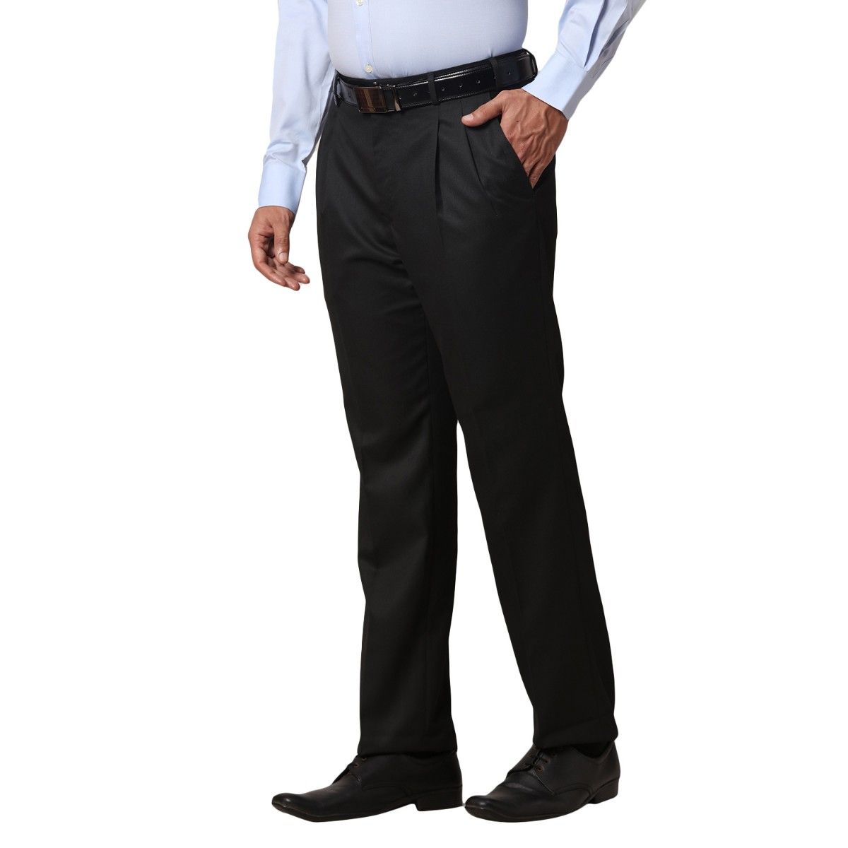 Buy Park Avenue Blue Super Slim Fit Trousers for Mens Online @ Tata CLiQ