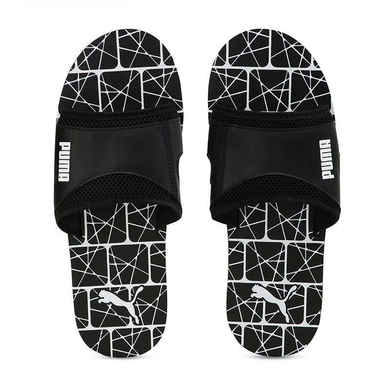 puma one8 slides black